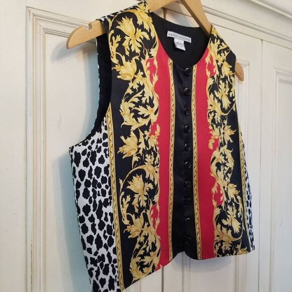 Peter Nygard Silk Vest / Sleeveless Blouse 6 - Picture 7 of 8